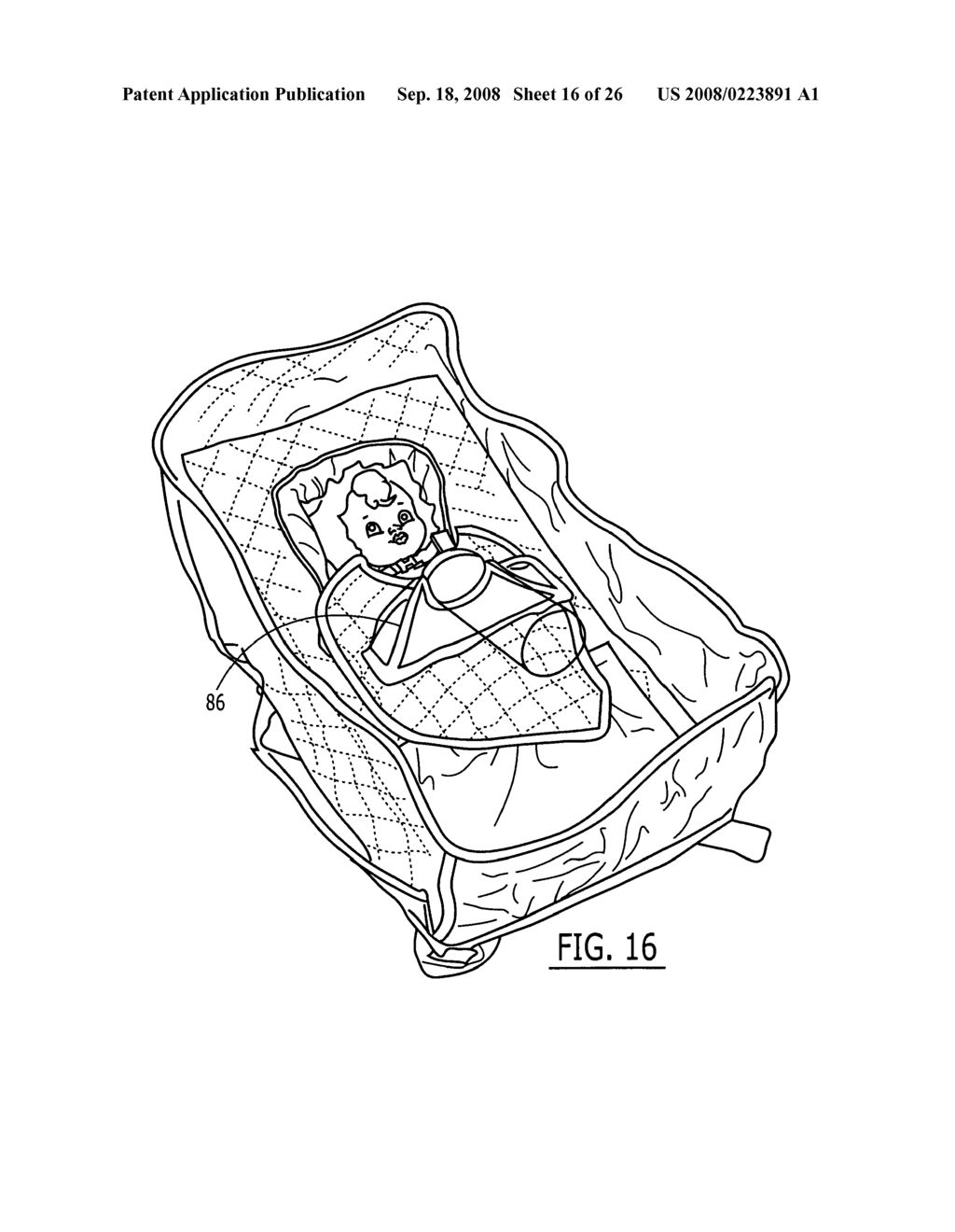 BABY BAG CONVERTIBLE INTO BASSINET - diagram, schematic, and image 17