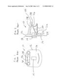 Quick release vent mounting clip diagram and image