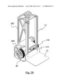 PORTABLE APPARATUS FOR TRANSPORTING ITEMS WITH A POWERED LIFTING FEATURE diagram and image