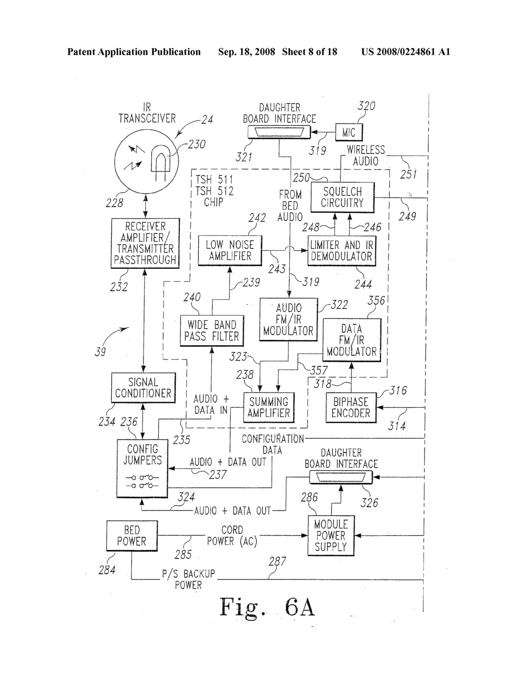 HOSPITAL BED HAVING WIRELESS DATA CAPABILITY - diagram, schematic, and image 09