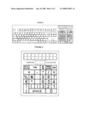 Computer keypad for improved input efficiency diagram and image