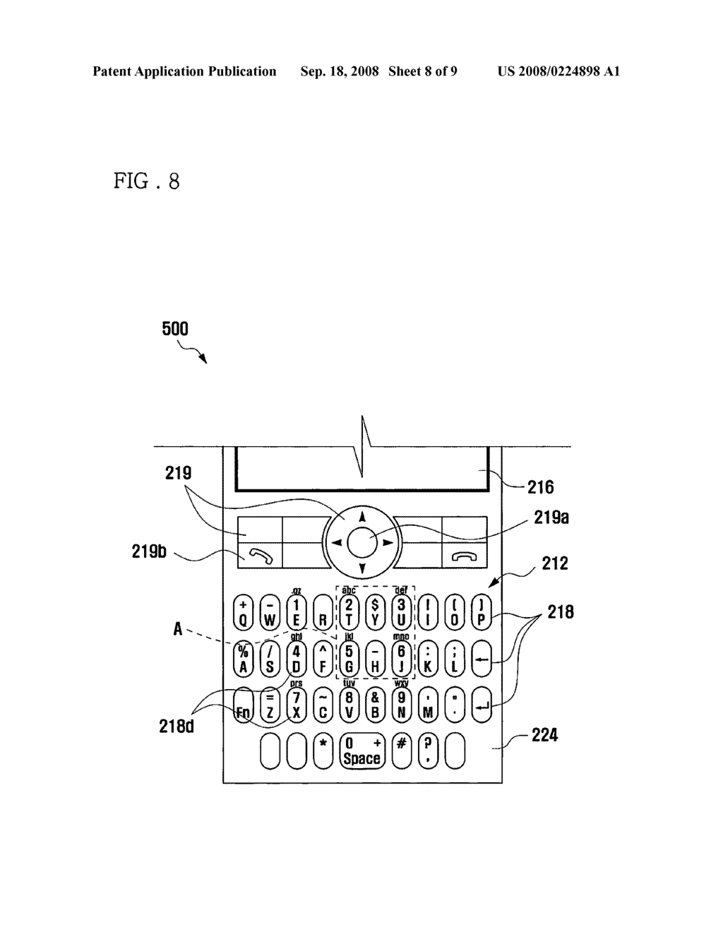 MOBILE COMMUNICATION TERMINAL HAVING QWERTY KEYS AND METHOD FOR OUTPUTTING DUAL TONE MULTI-FREQUENCY SIGNAL THEREOF - diagram, schematic, and image 09