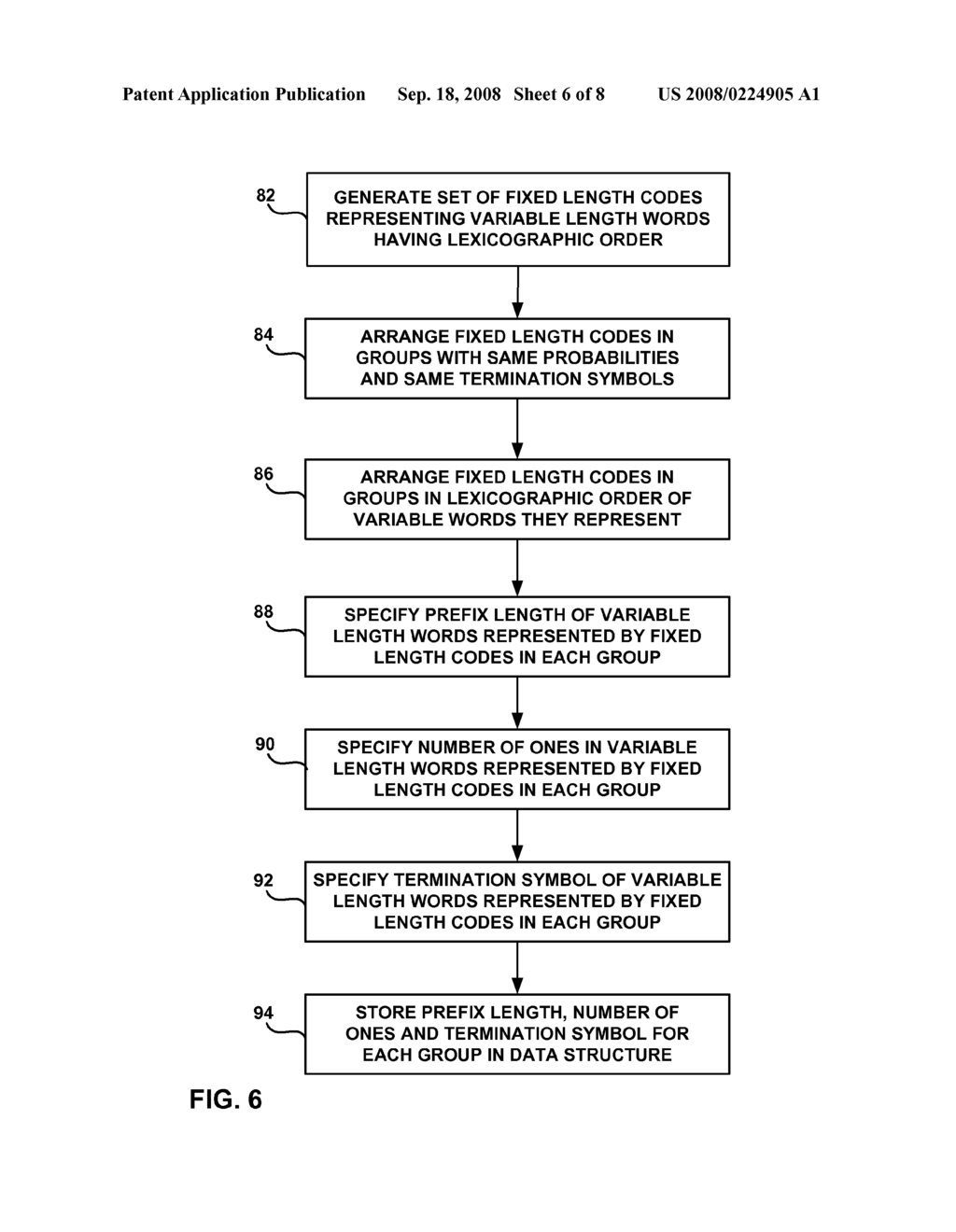 DATA COMPRESSION USING VARIABLE-TO-FIXED LENGTH CODES - diagram, schematic, and image 07