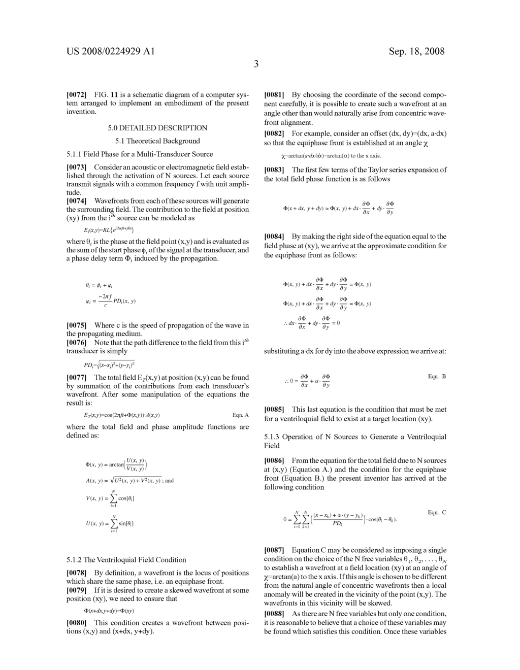 METHOD FOR PRODUCING WAVEFRONTS AT A DESIRED ANGLE - diagram, schematic, and image 13