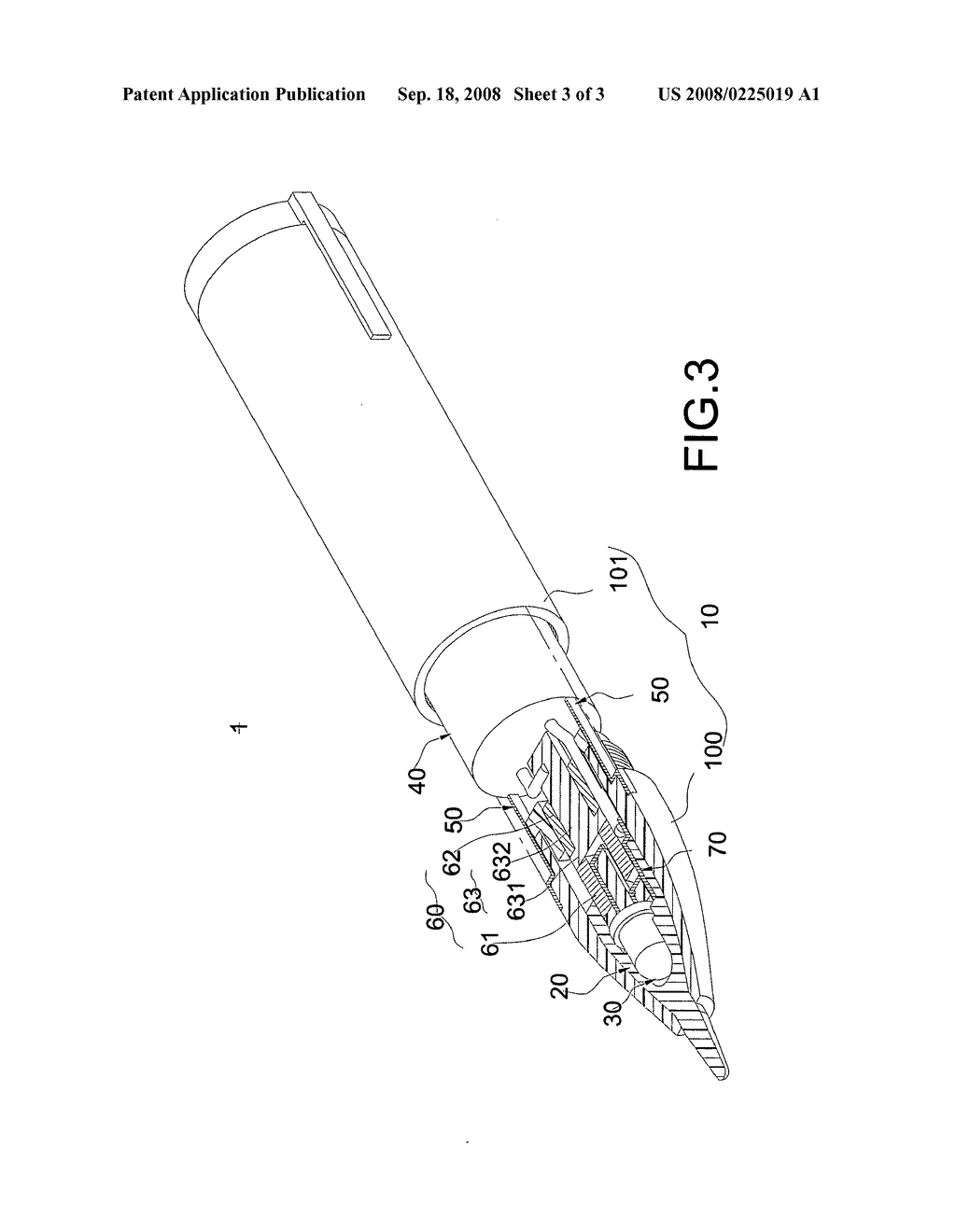 Electronic ink pen structure with an immediate charging function - diagram, schematic, and image 04