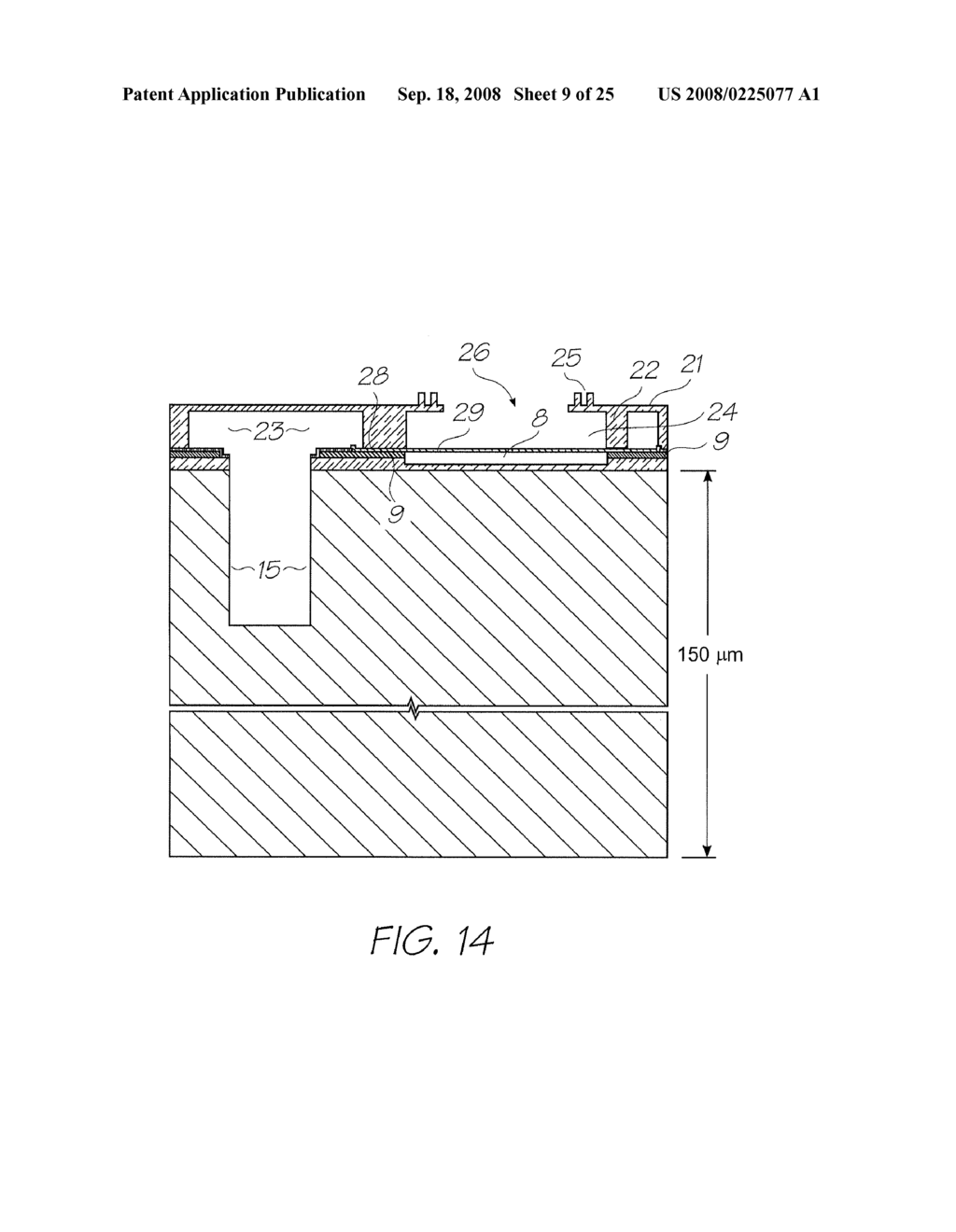 METHOD OF FABRICATING PRINTHEAD USING METAL FILM FOR PROTECTING HYDROPHOBIC INK EJECTION FACE - diagram, schematic, and image 10