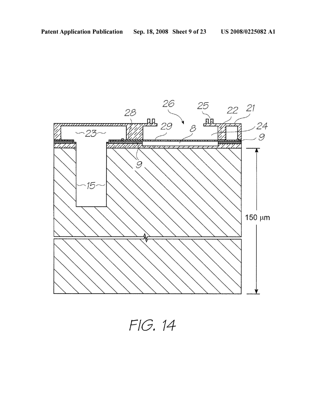 Printhead having hydrophobic polymer coated on ink ejection face - diagram, schematic, and image 10