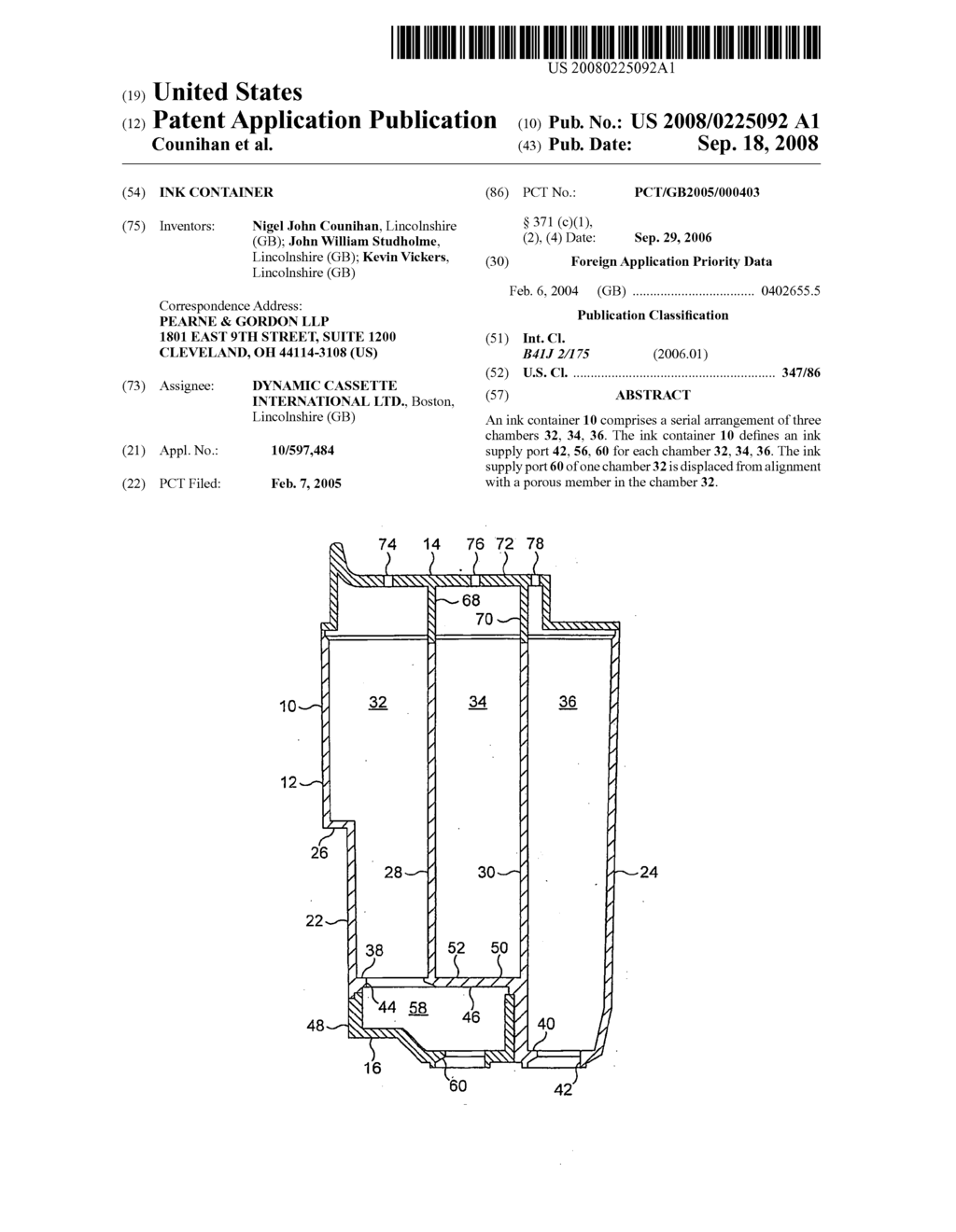 Ink Container - diagram, schematic, and image 01