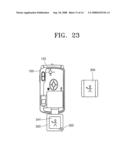 Digital image processing apparatus with rotating display device diagram and image