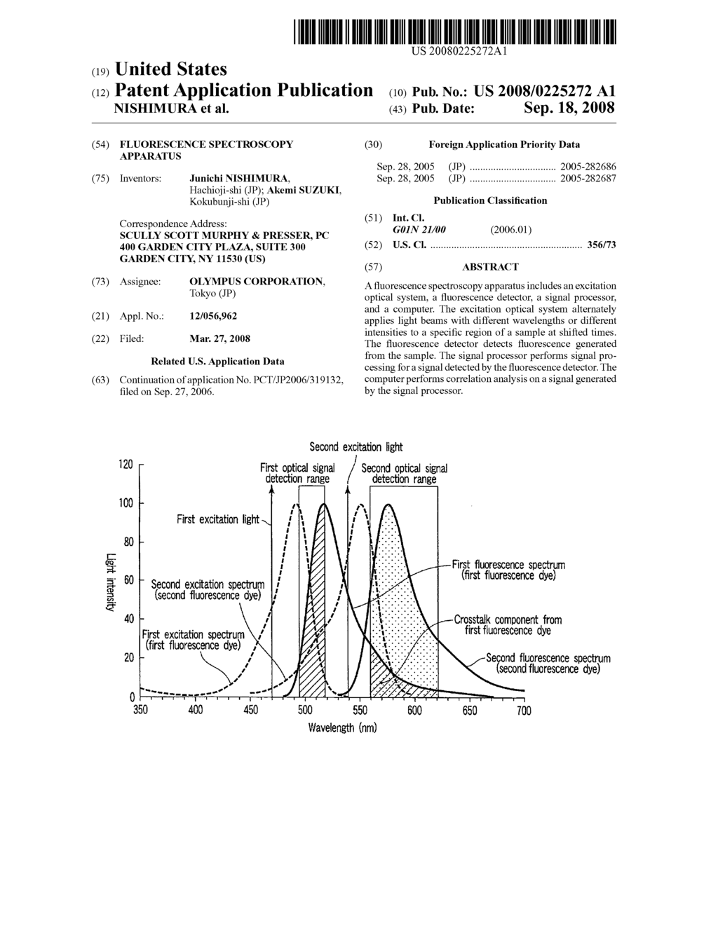 FLUORESCENCE SPECTROSCOPY APPARATUS - diagram, schematic, and image 01