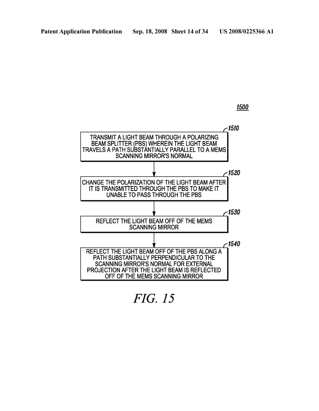 Distortion and Polarization Alteration in MEMS Based Projectors or the Like - diagram, schematic, and image 15