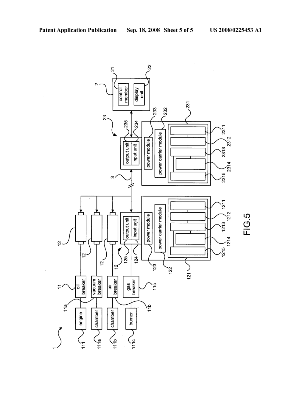 Breaker control system using power frequency carrier - diagram, schematic, and image 06