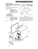 Computer case with locking side panel and bezel diagram and image