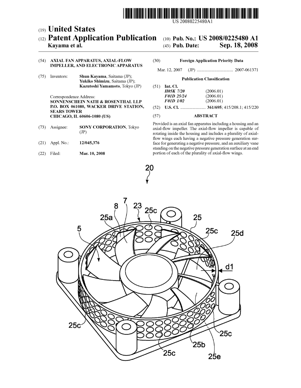 AXIAL FAN APPARATUS, AXIAL-FLOW IMPELLER, AND ELECTRONIC APPARATUS - diagram, schematic, and image 01