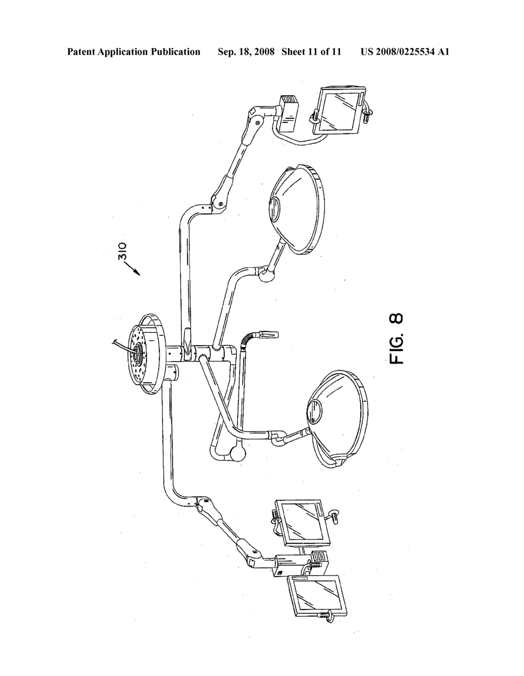 INTERNAL CABLE MANAGEMENT SYSTEM FOR MOVABLE SUPPORT ARM - diagram, schematic, and image 12