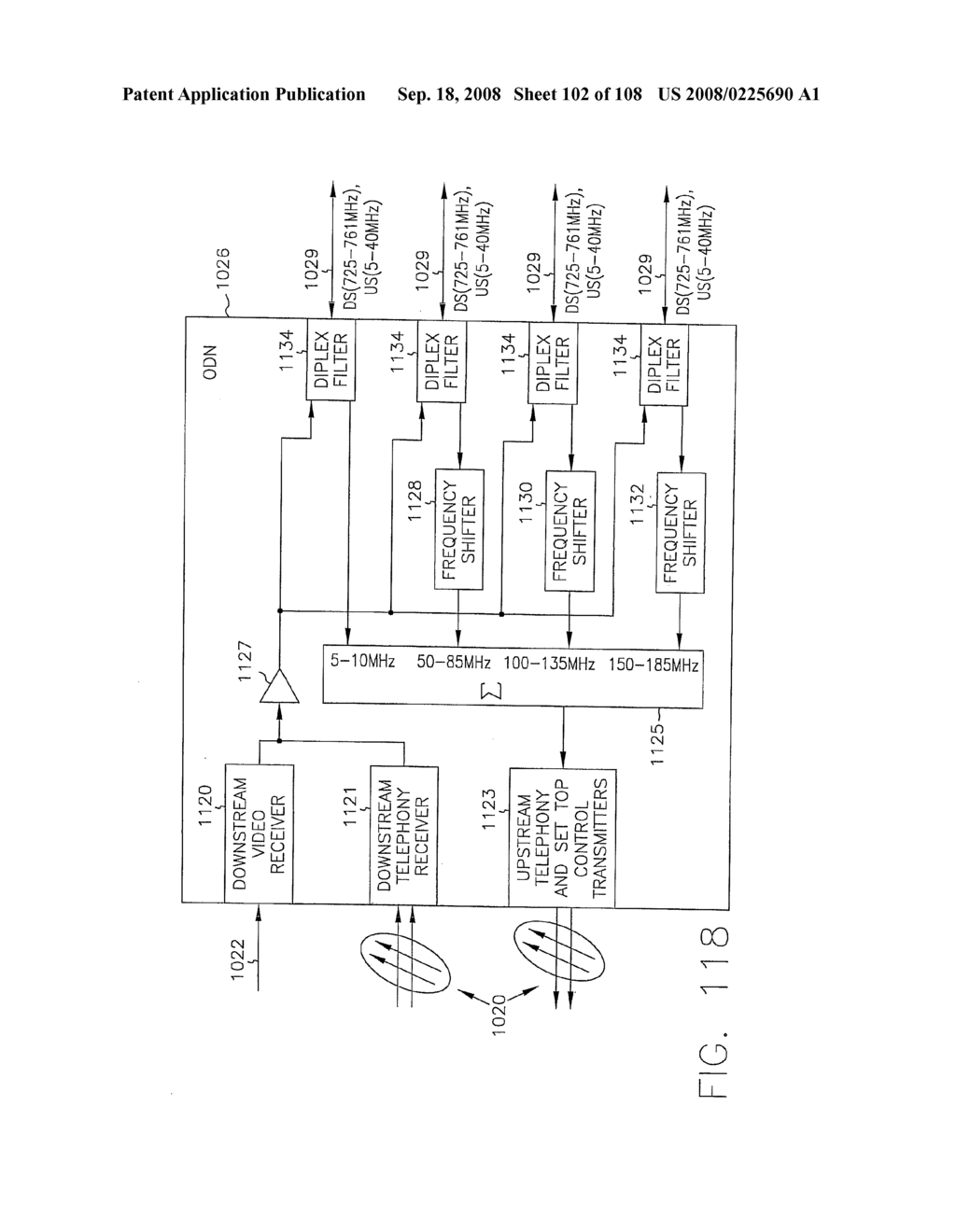 SYSTEMS AND METHOD FOR ORTHOGONAL FREQUENCY DIVISIONAL MULTIPLEXING - diagram, schematic, and image 104