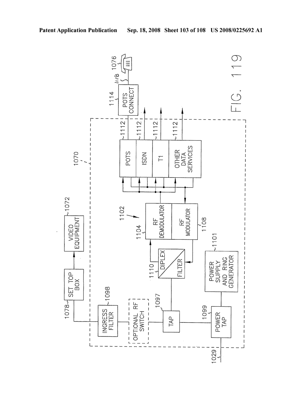 SYSTEMS AND METHOD FOR ORTHOGONAL FREQUENCY DIVISIONAL MULTIPLEXING - diagram, schematic, and image 105