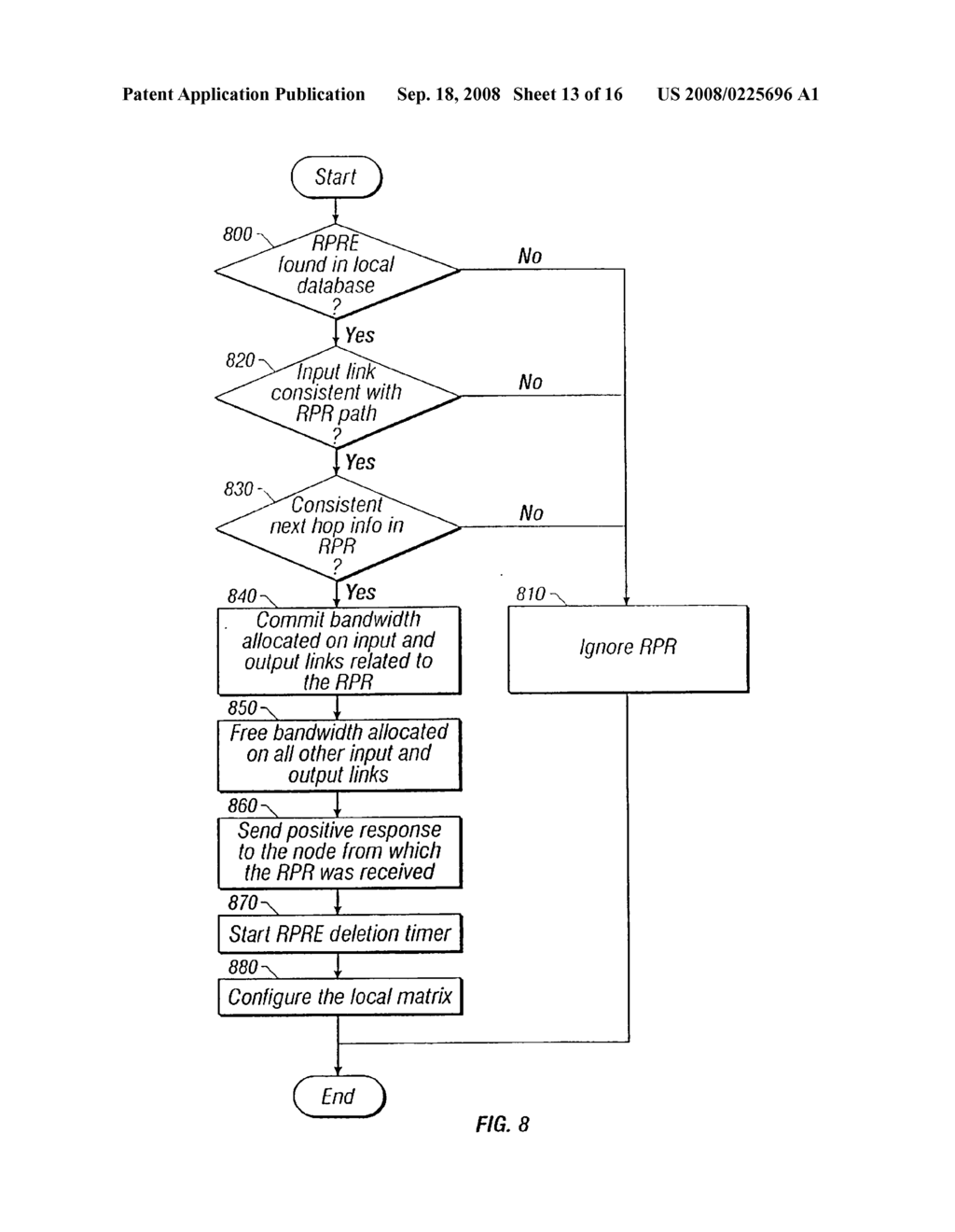 VIRTUAL PATH RESTORATION SCHEME USING FAST DYNAMIC MESH RESTORATION IN AN OPTICAL NETWORK - diagram, schematic, and image 14