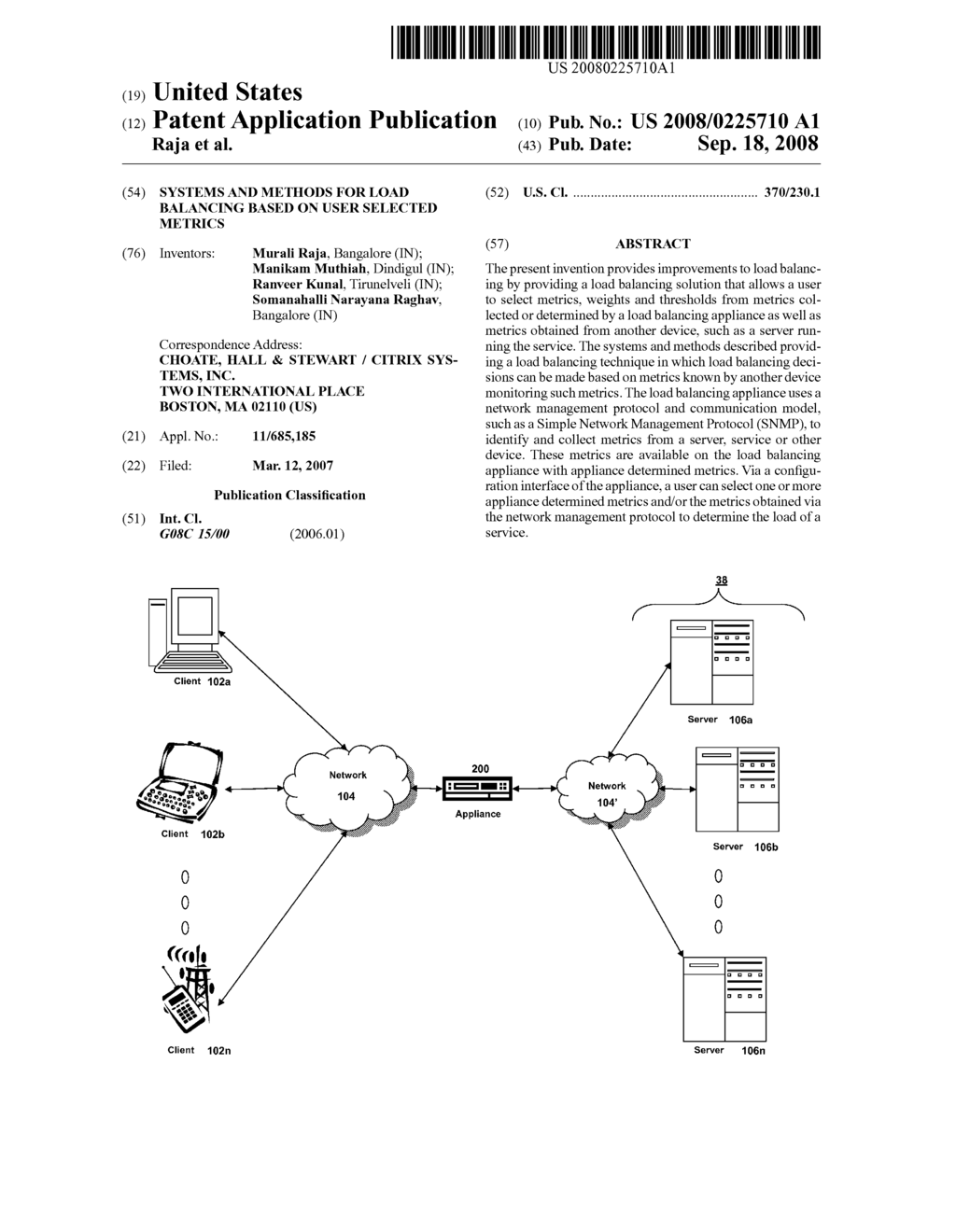 Systems and Methods for Load Balancing Based on User Selected Metrics - diagram, schematic, and image 01