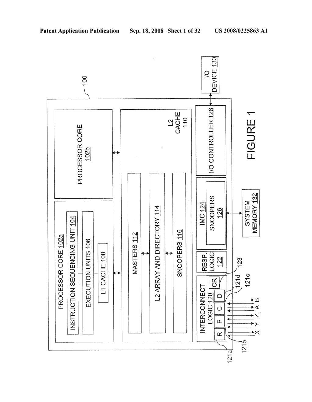 DATA PROCESSING SYSTEM, METHOD AND INTERCONNECT FABRIC SUPPORTING MULTIPLE PLANES OF PROCESSING NODES - diagram, schematic, and image 02