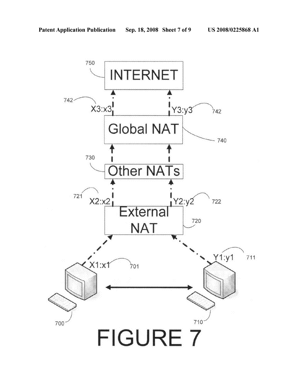 Allowing IPv4 clients to communicate using Teredo addresses when both clients are behind a NAT - diagram, schematic, and image 08