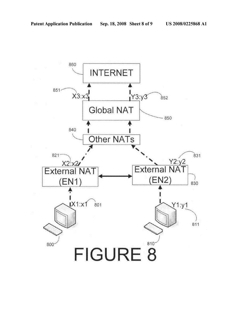 Allowing IPv4 clients to communicate using Teredo addresses when both clients are behind a NAT - diagram, schematic, and image 09