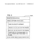 LIVING BODY GUIDANCE CONTROL METHOD FOR A BIOMETRICS AUTHENTICATION DEVICE, AND BIOMETRICS AUTHENTICATION DEVICE diagram and image