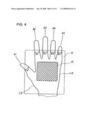 LIVING BODY GUIDANCE CONTROL METHOD FOR A BIOMETRICS AUTHENTICATION DEVICE, AND BIOMETRICS AUTHENTICATION DEVICE diagram and image