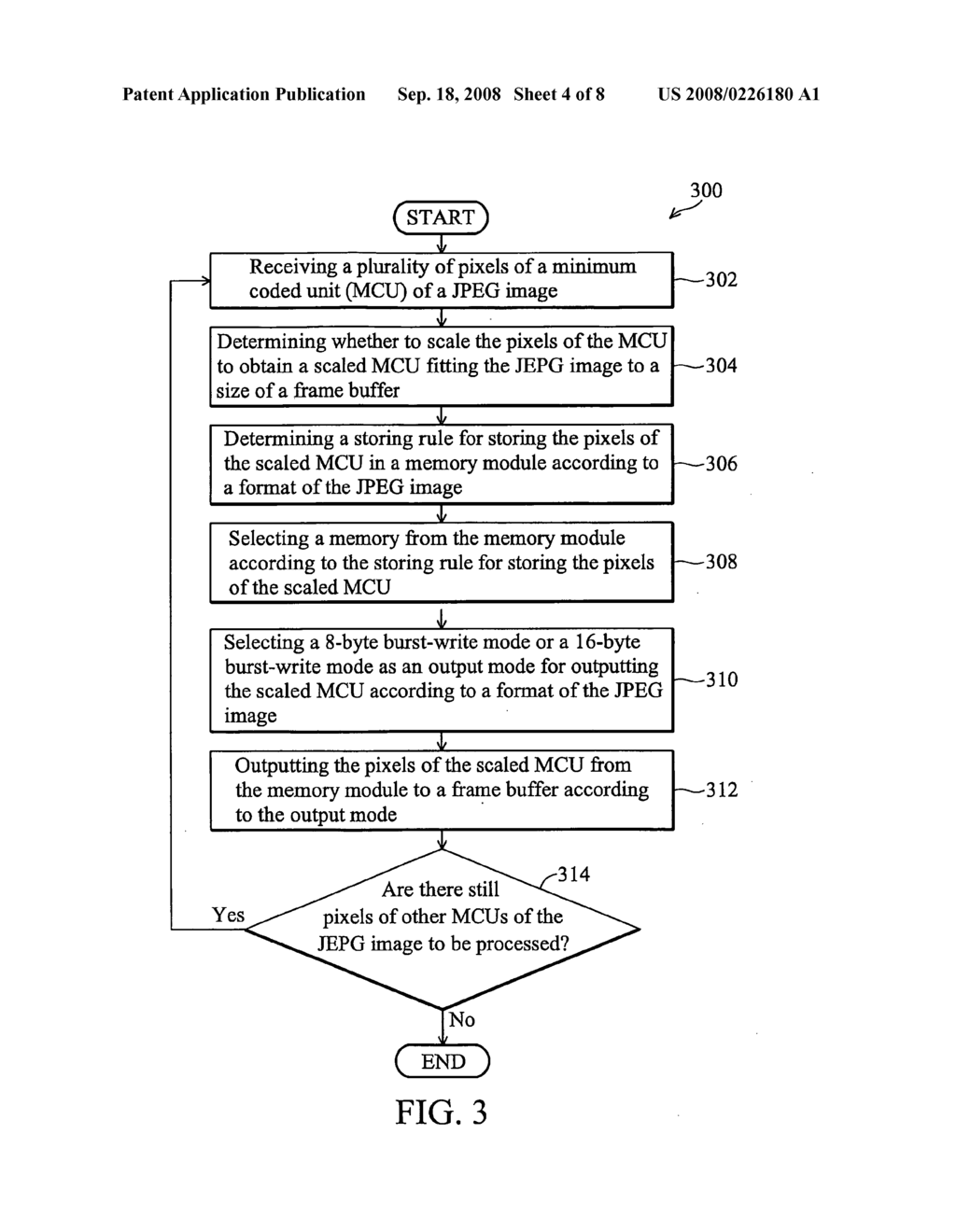 METHOD AND APPARATUS FOR BUFFERING OUTPUT PIXEL DATA OF A JOINT PHOTOGRAPHIC EXPERTS GROUP IMAGE - diagram, schematic, and image 05