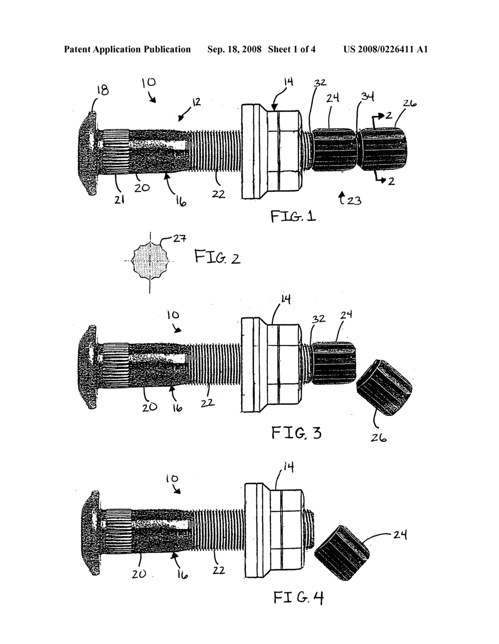 DUAL TORQUE SETTING TENSION CONTROL FASTENER - diagram, schematic, and image 02