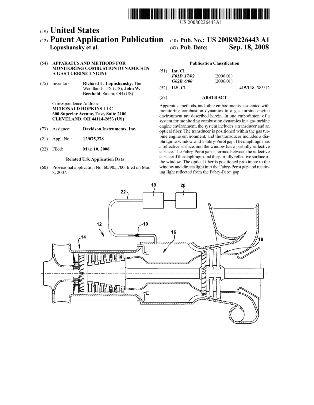 Apparatus and methods for monitoring combustion dynamics in a gas turbine engine - diagram, schematic, and image 01