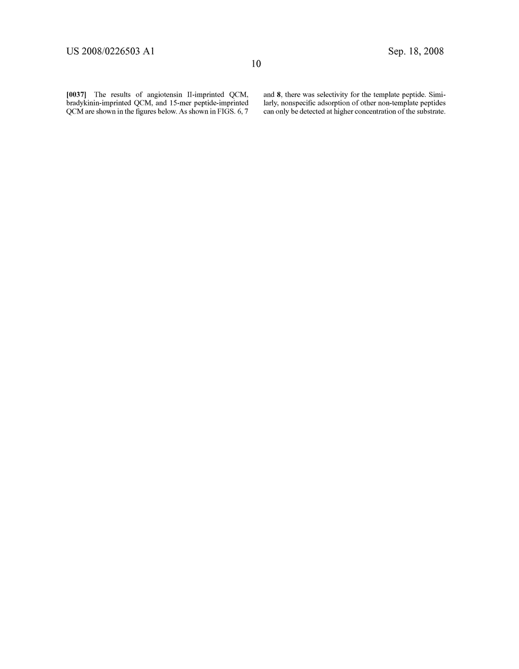 Method for selective detection of peptides using molecularly imprinted sensors - diagram, schematic, and image 11