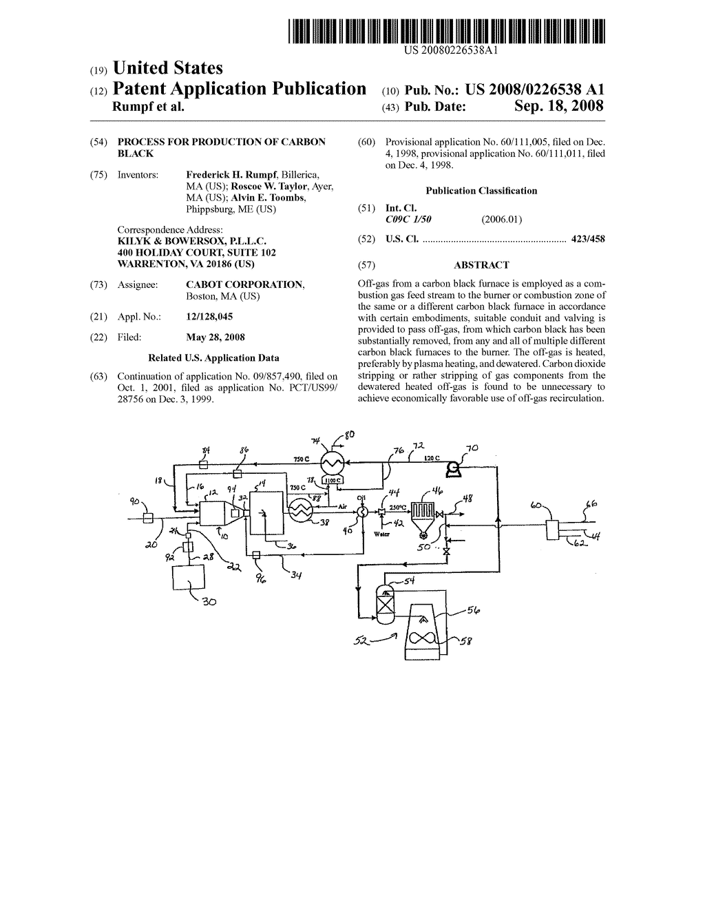 Process For Production of Carbon Black - diagram, schematic, and image 01