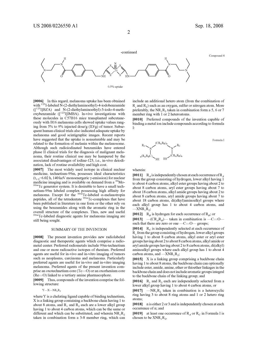 SMALL TECHNETIUM-99M AND RHENIUM LABELED AGENTS AND METHODS FOR IMAGING TUMORS - diagram, schematic, and image 16