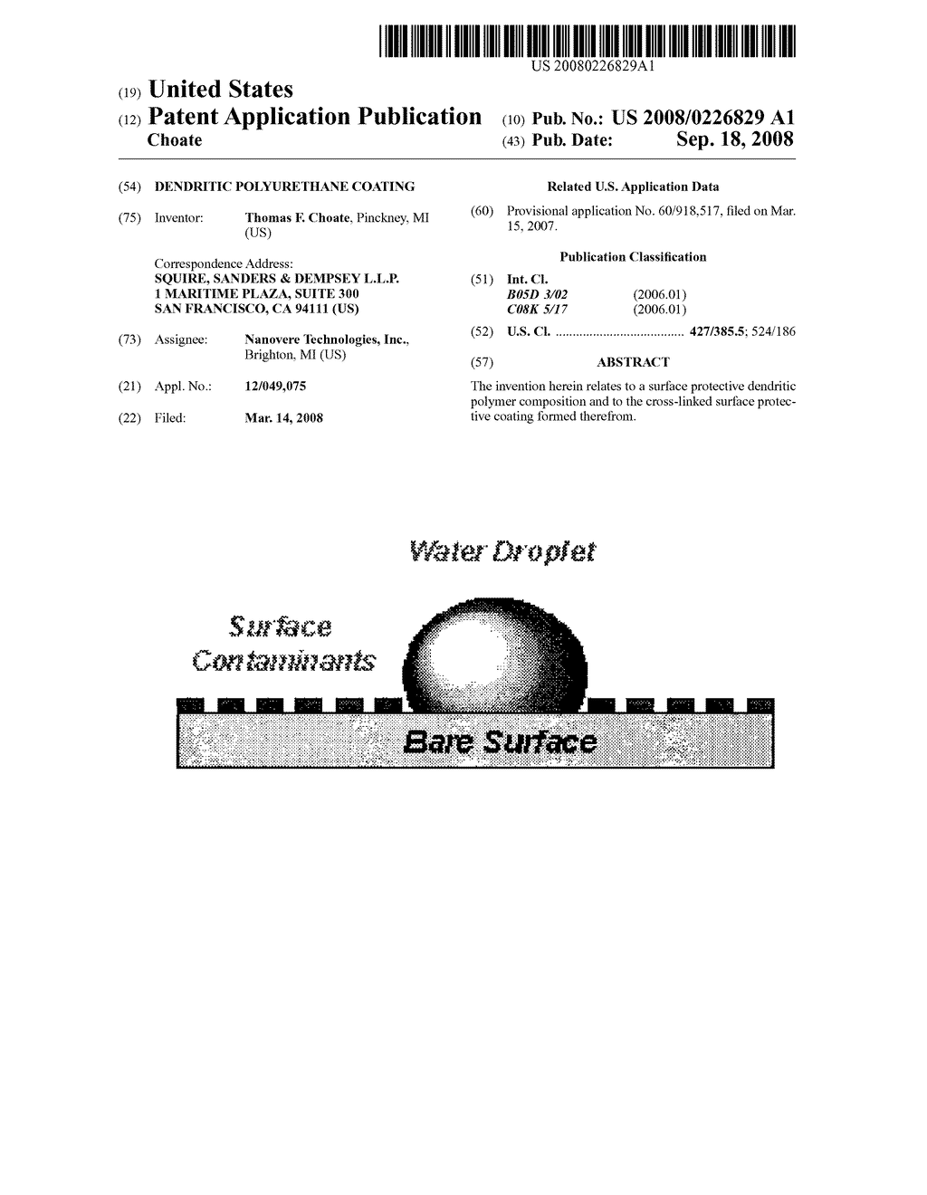 Dendritic Polyurethane Coating - diagram, schematic, and image 01