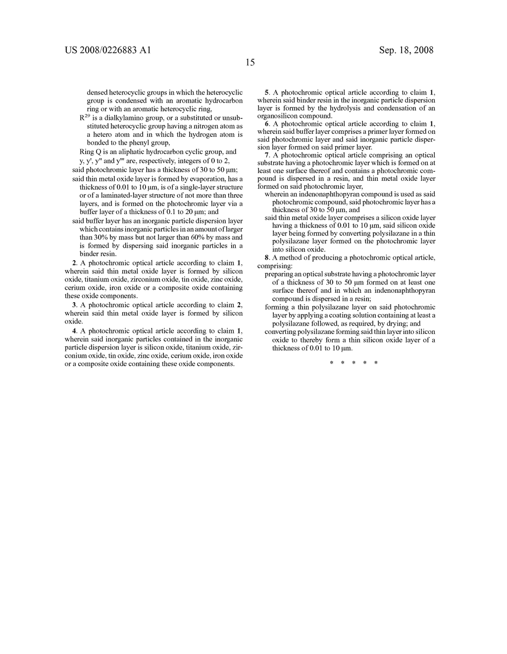 Photochromic Optical Article and Method of Producing the Same - diagram, schematic, and image 17