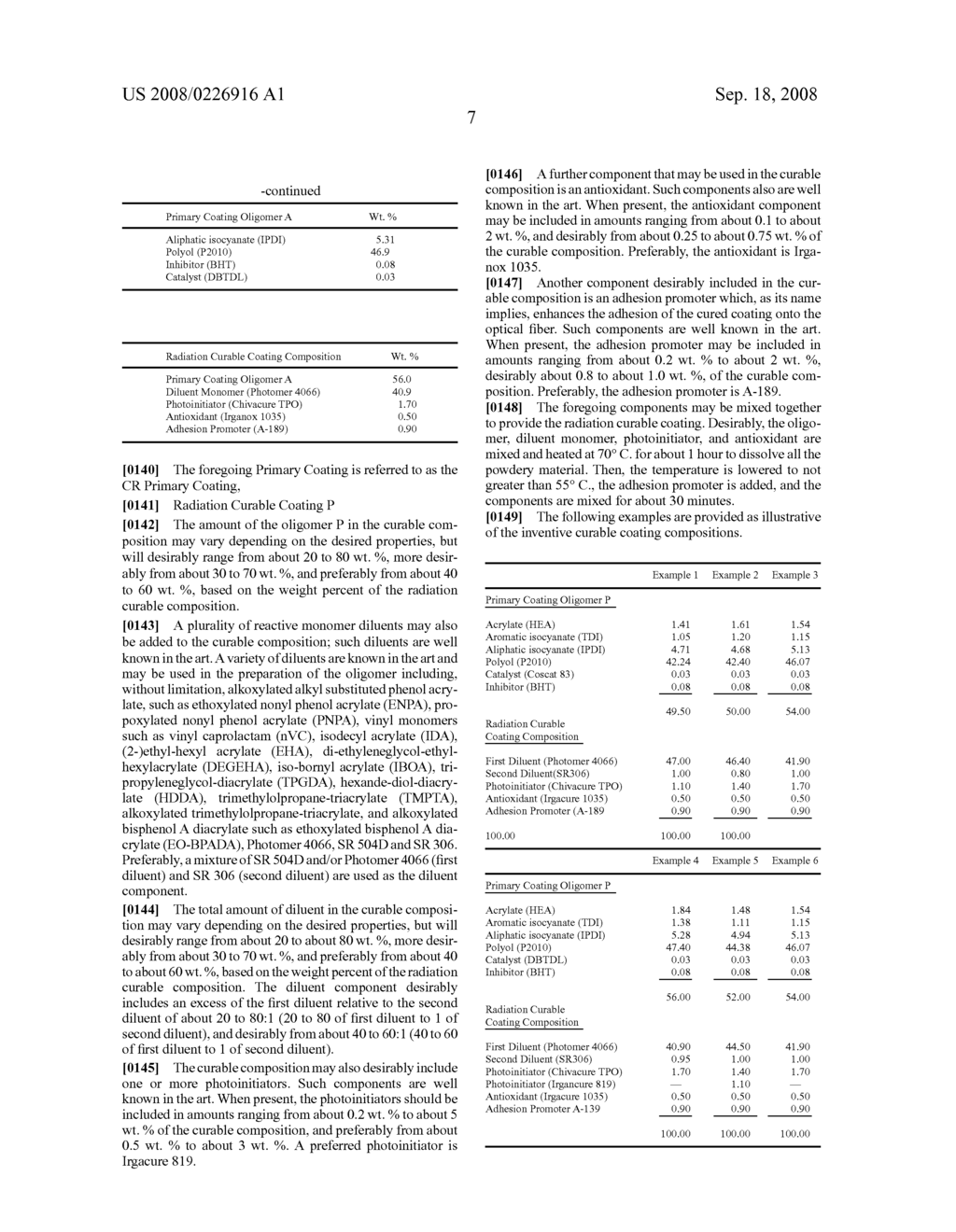 D1363 BT RADIATION CURABLE PRIMARY COATINGS ON OPTICAL FIBER - diagram, schematic, and image 08