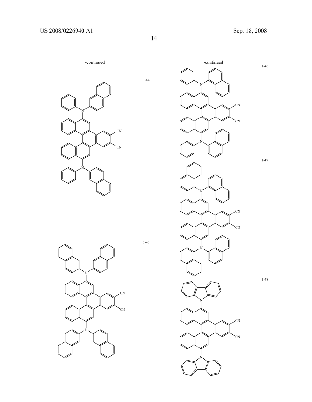 DIBENZO[C,G]TRIPHENYLENE DERIVATIVE AND ORGANIC ELECTROLUMINESCENCE DEVICE USING THE SAME - diagram, schematic, and image 18