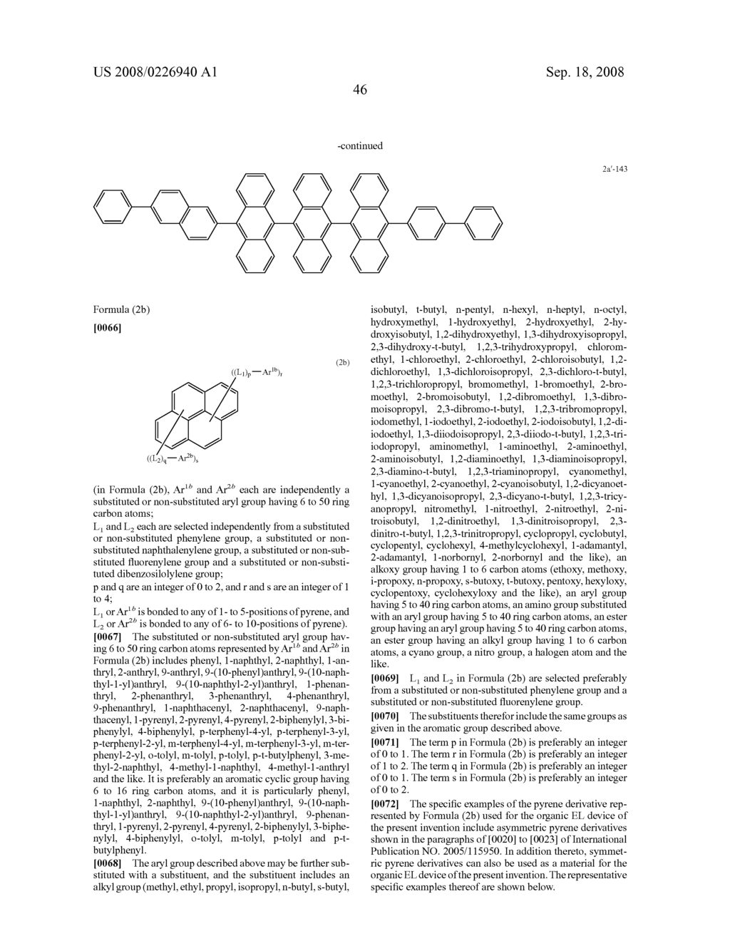 DIBENZO[C,G]TRIPHENYLENE DERIVATIVE AND ORGANIC ELECTROLUMINESCENCE DEVICE USING THE SAME - diagram, schematic, and image 50