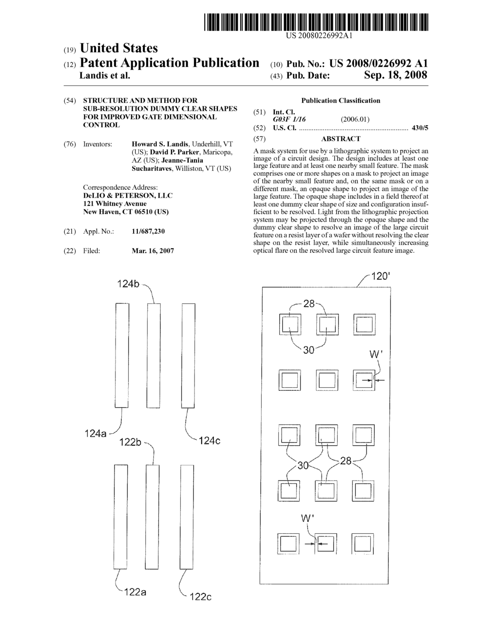 STRUCTURE AND METHOD FOR SUB-RESOLUTION DUMMY CLEAR SHAPES FOR IMPROVED GATE DIMENSIONAL CONTROL - diagram, schematic, and image 01