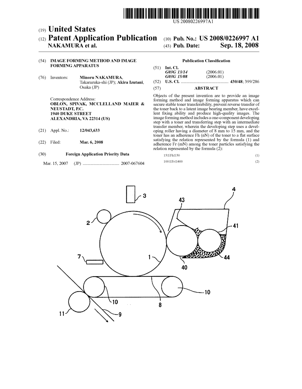 IMAGE FORMING METHOD AND IMAGE FORMING APPARATUS - diagram, schematic, and image 01