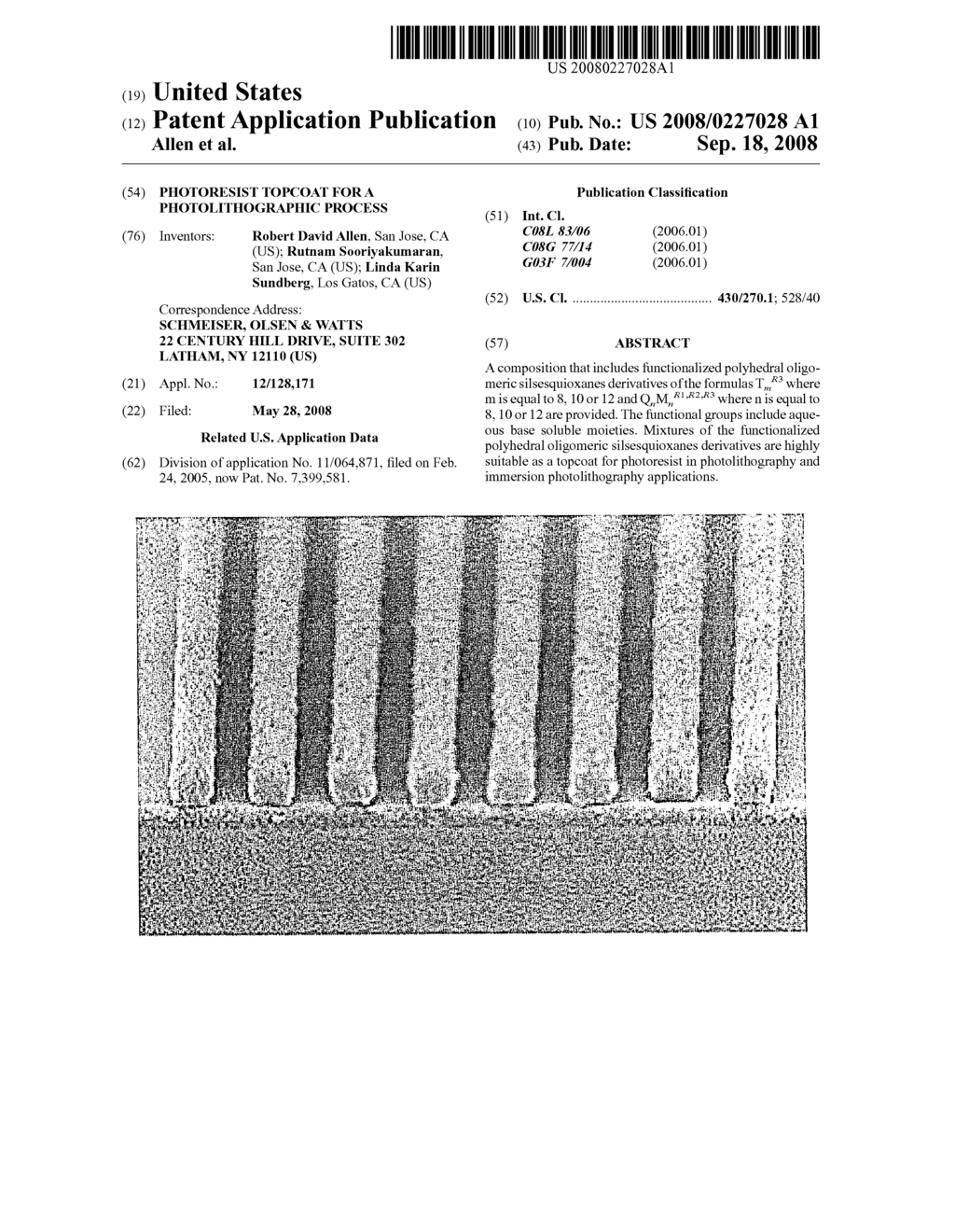 PHOTORESIST TOPCOAT FOR A PHOTOLITHOGRAPHIC PROCESS - diagram, schematic, and image 01