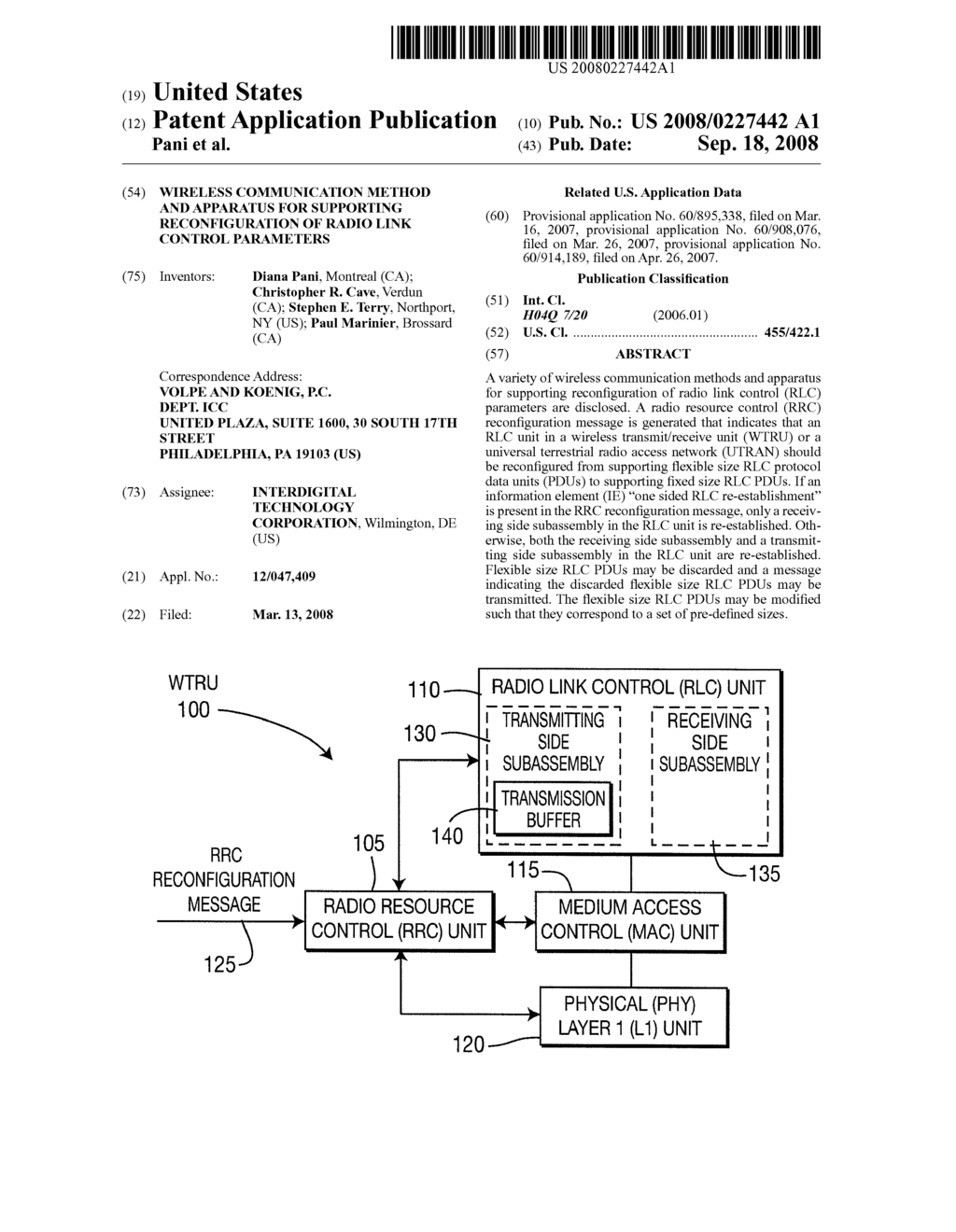 WIRELESS COMMUNICATION METHOD AND APPARATUS FOR SUPPORTING RECONFIGURATION OF RADIO LINK CONTROL PARAMETERS - diagram, schematic, and image 01