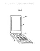 Mobile terminal device and program used in mobile terminal device diagram and image