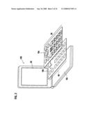 Mobile terminal device and program used in mobile terminal device diagram and image