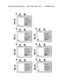 Mobile terminal device and program used in mobile terminal device diagram and image