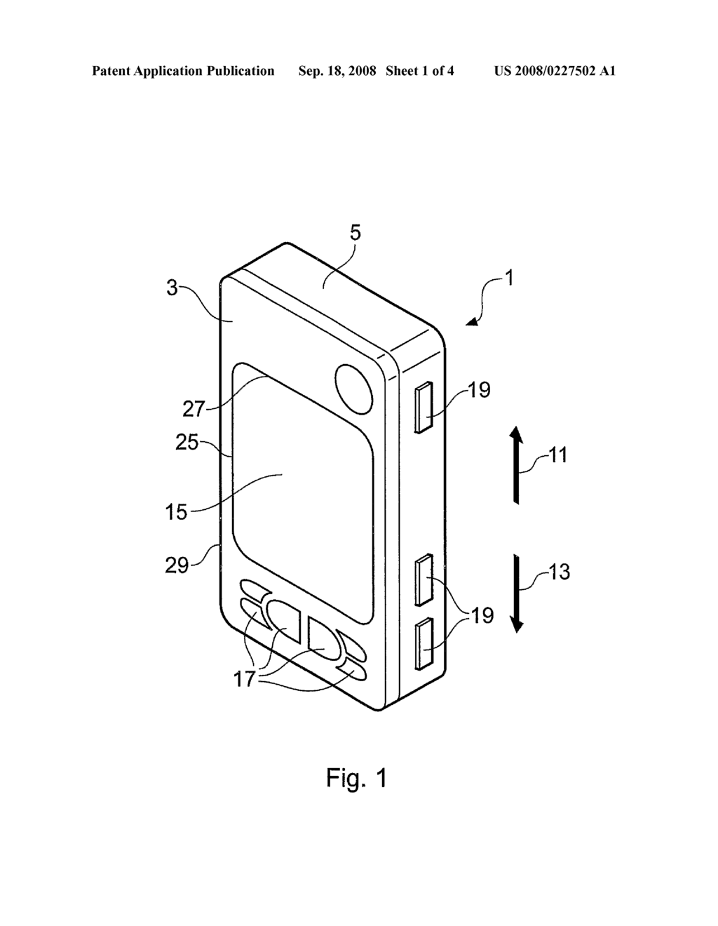 Hand Portable Electronic Device Having a Plurality of Modes of Operation - diagram, schematic, and image 02