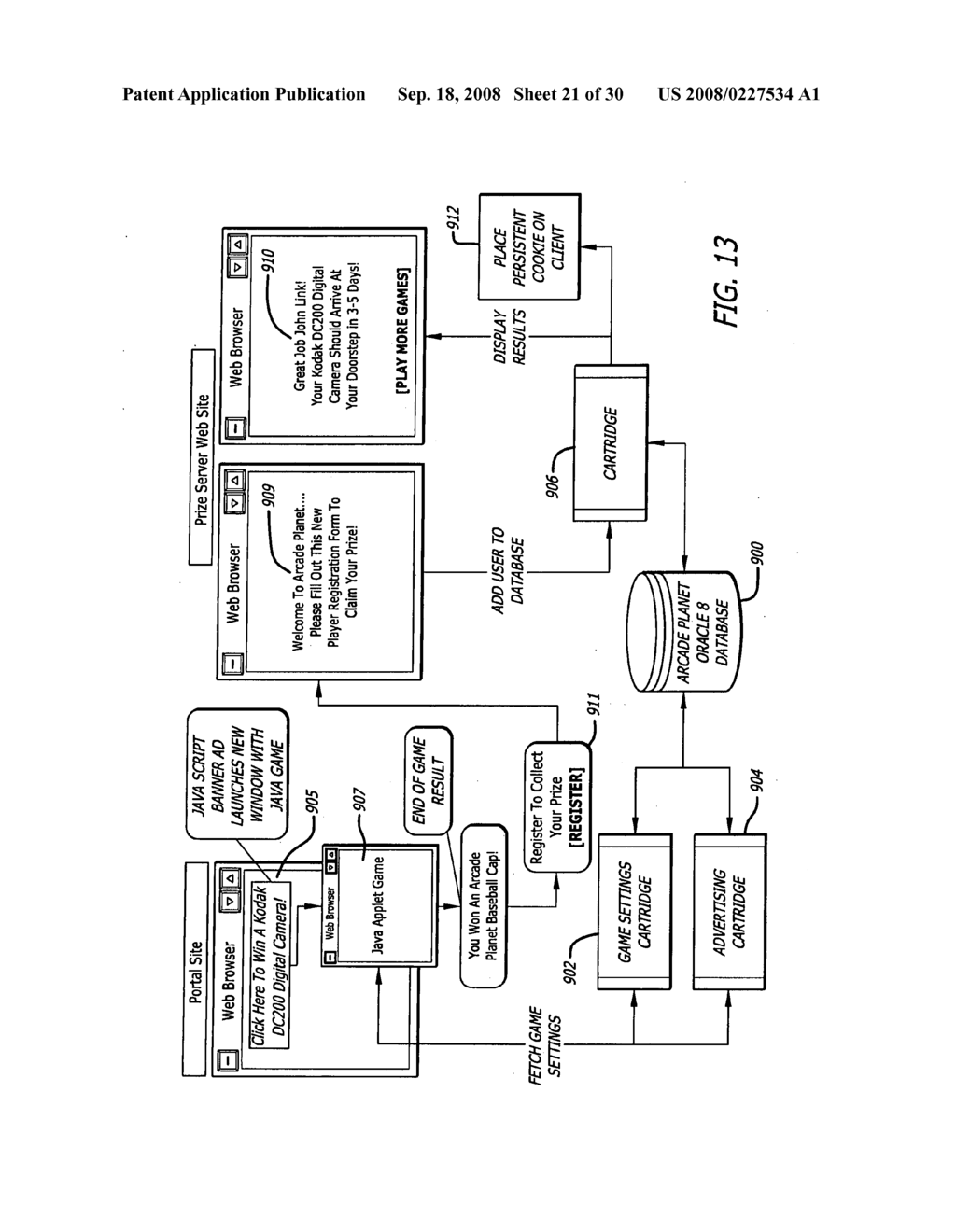 Gaming system with savable game states - diagram, schematic, and image 22