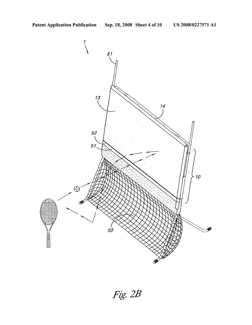 Tennis backboard - diagram, schematic, and image 05