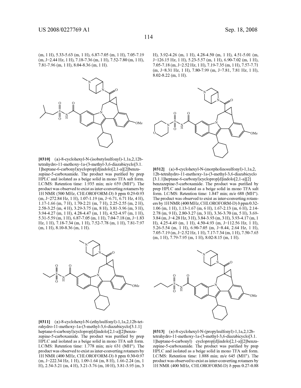 Compounds for the Treatment of Hepatitis C - diagram, schematic, and image 115